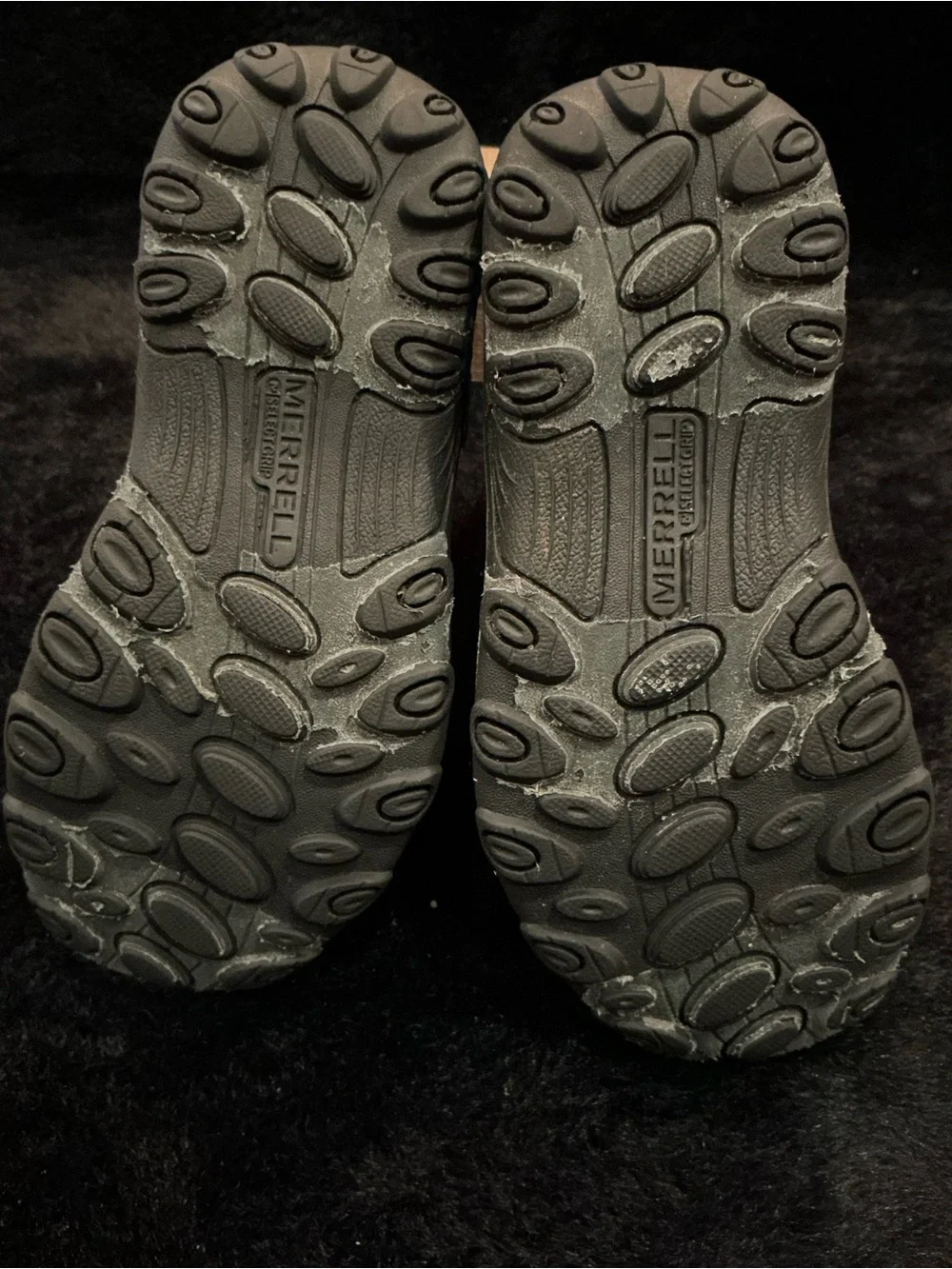 Merrell Outback Kids Black and Gray Snow Boots with Red Lining Size 13